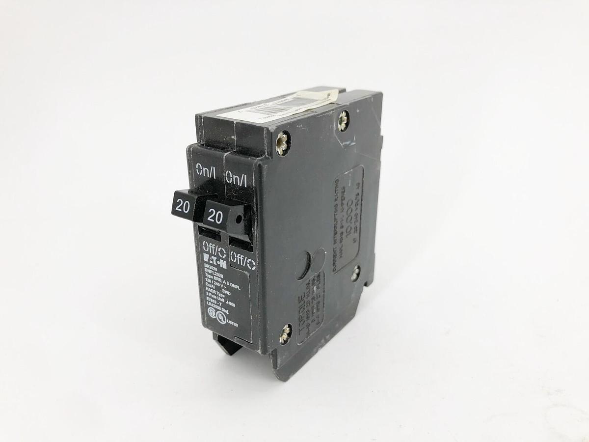 New Eaton BR2020 Tandem Circuit Breaker 20A 120/240V 2-Pole Type BRD DNPL2020