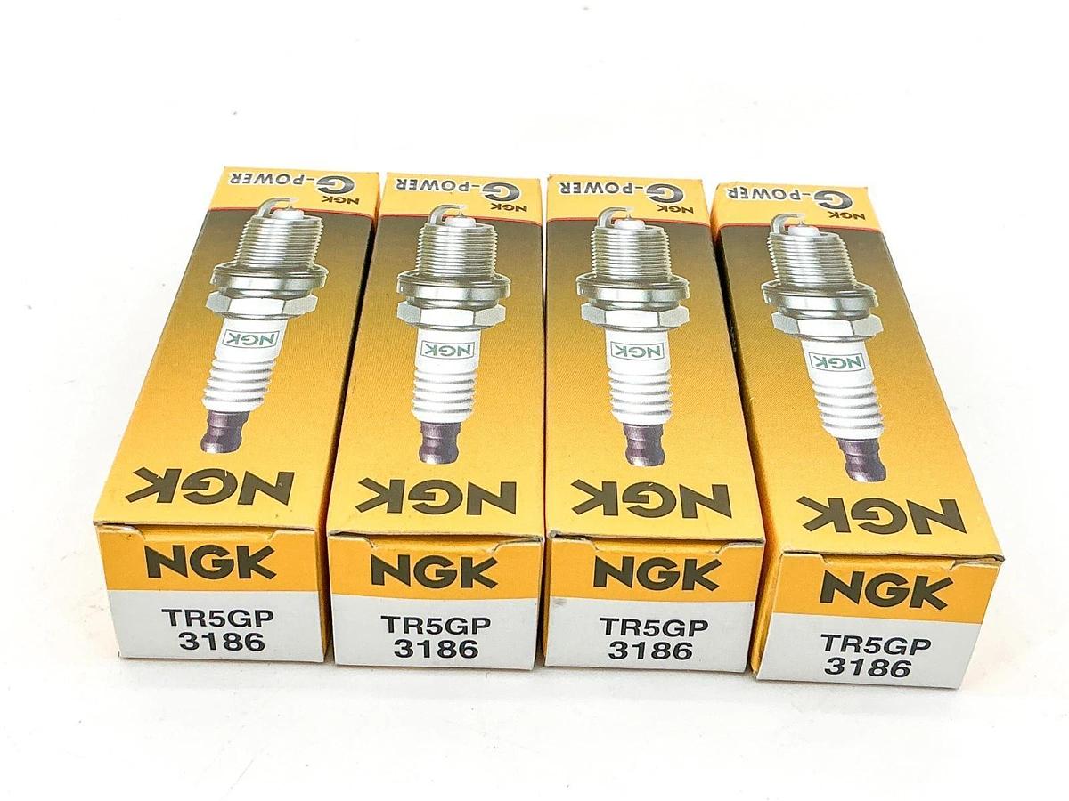New Pack of 4 NGK TR5GP G-Power Spark Plug 3186