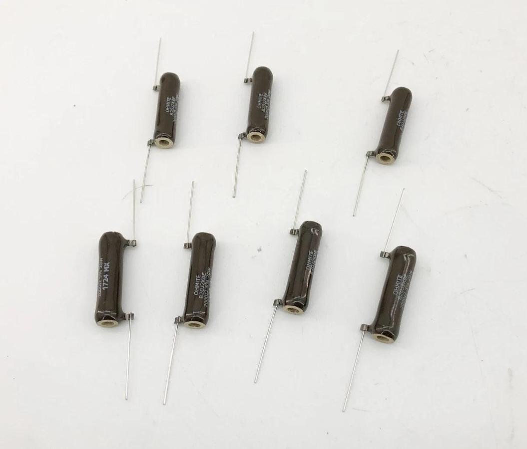 Lot of 7 New Ohmite B20JK2K0E Resistors 20W 2000 Ohms 5%
