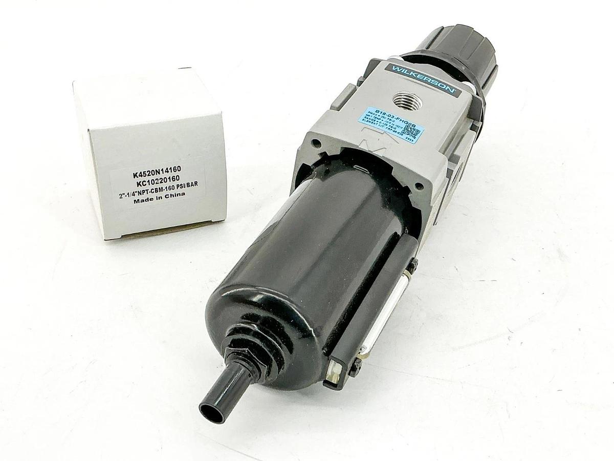 New Wilkerson B18-03-FHG0B Regulator Filter 0-125PSIG 3/8" NPT
