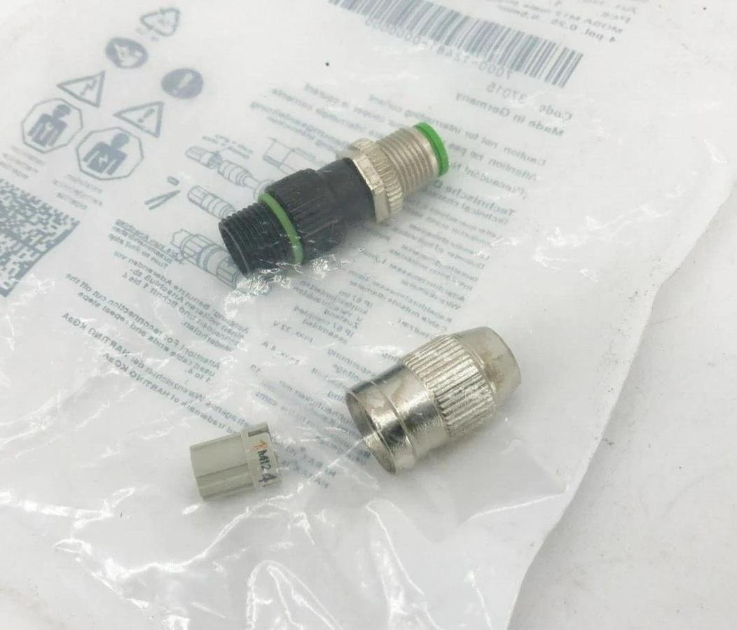 Lot of 2 New Murr Elektronik 7000-12481-0000000 Connectors M12 Straight Field 4P