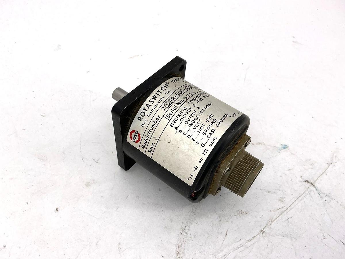 Used Disc 702FR-500-1CLP-HTL (+15V) Shaft Encoder 7-Pin