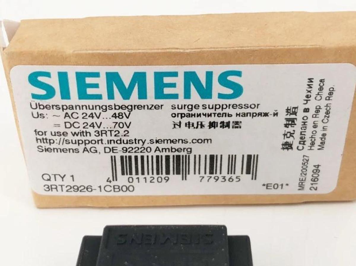Lot of 2 New Siemens 3RT2926-1CB00 Surge Suppressors 24-48 VAC 24-70 VDC