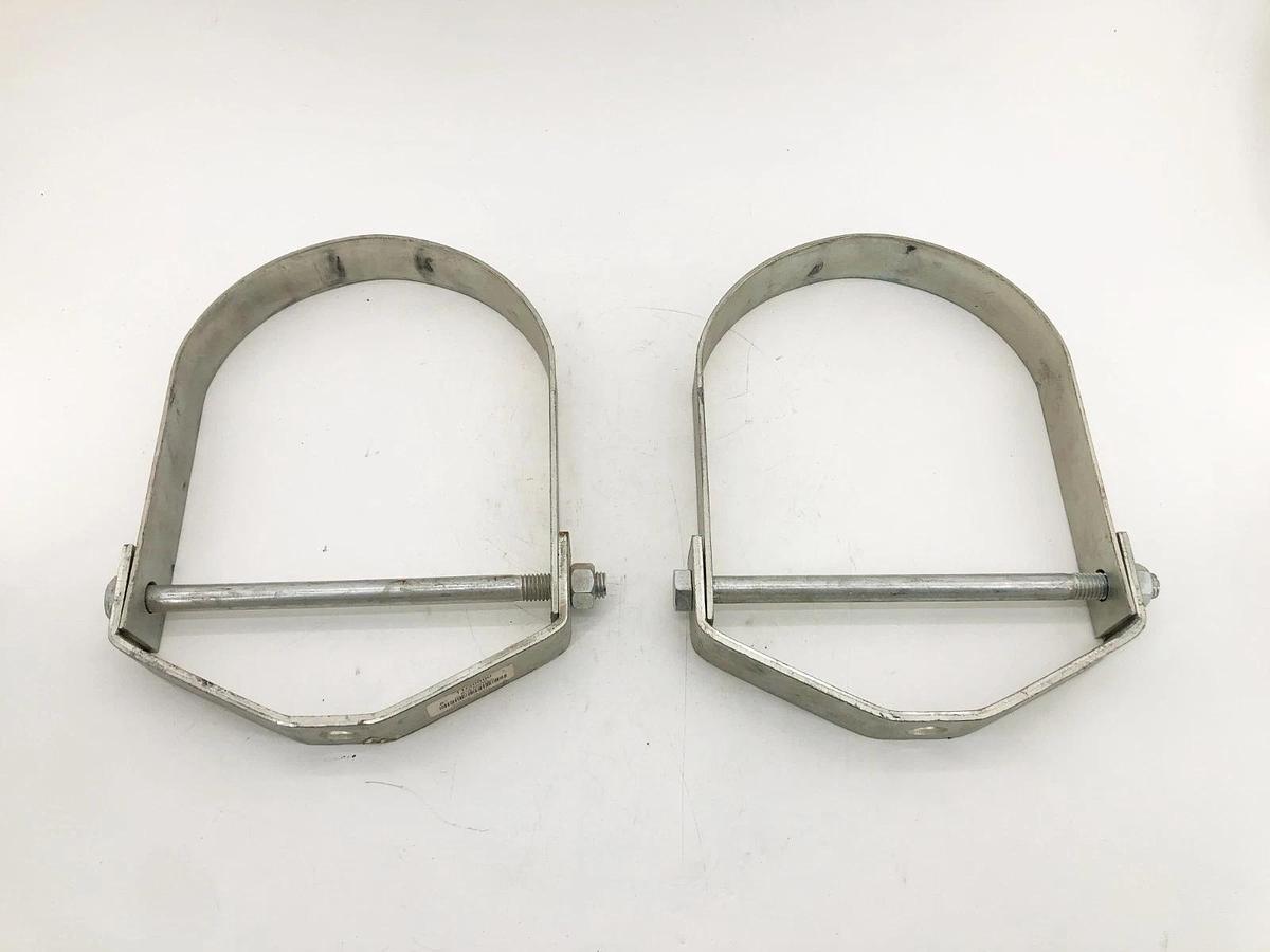 Lot of 2 New 11G0800 Domestic Galvanized Standard Clevis Hangers 8" - No Box