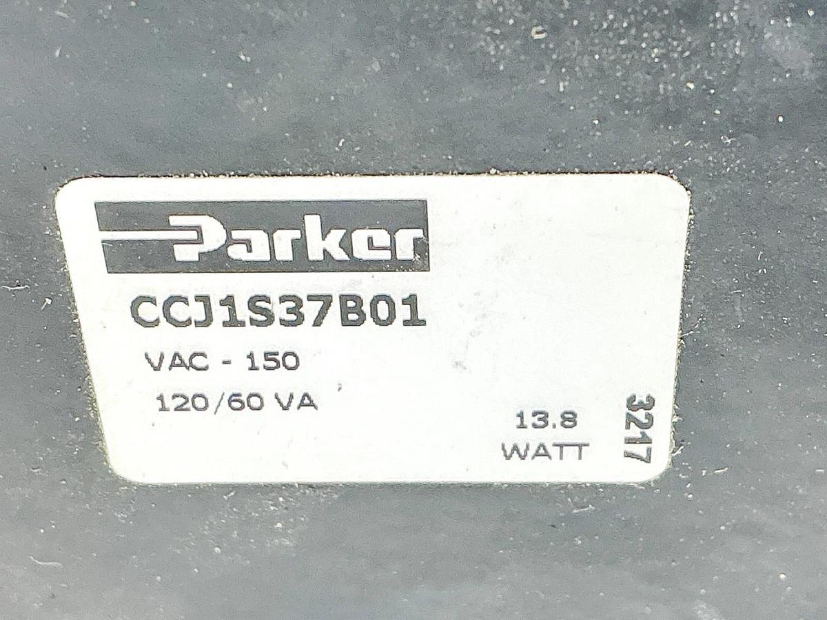 New Parker CCJ1S37B01 3/8" Solenoid Valve 120VAC