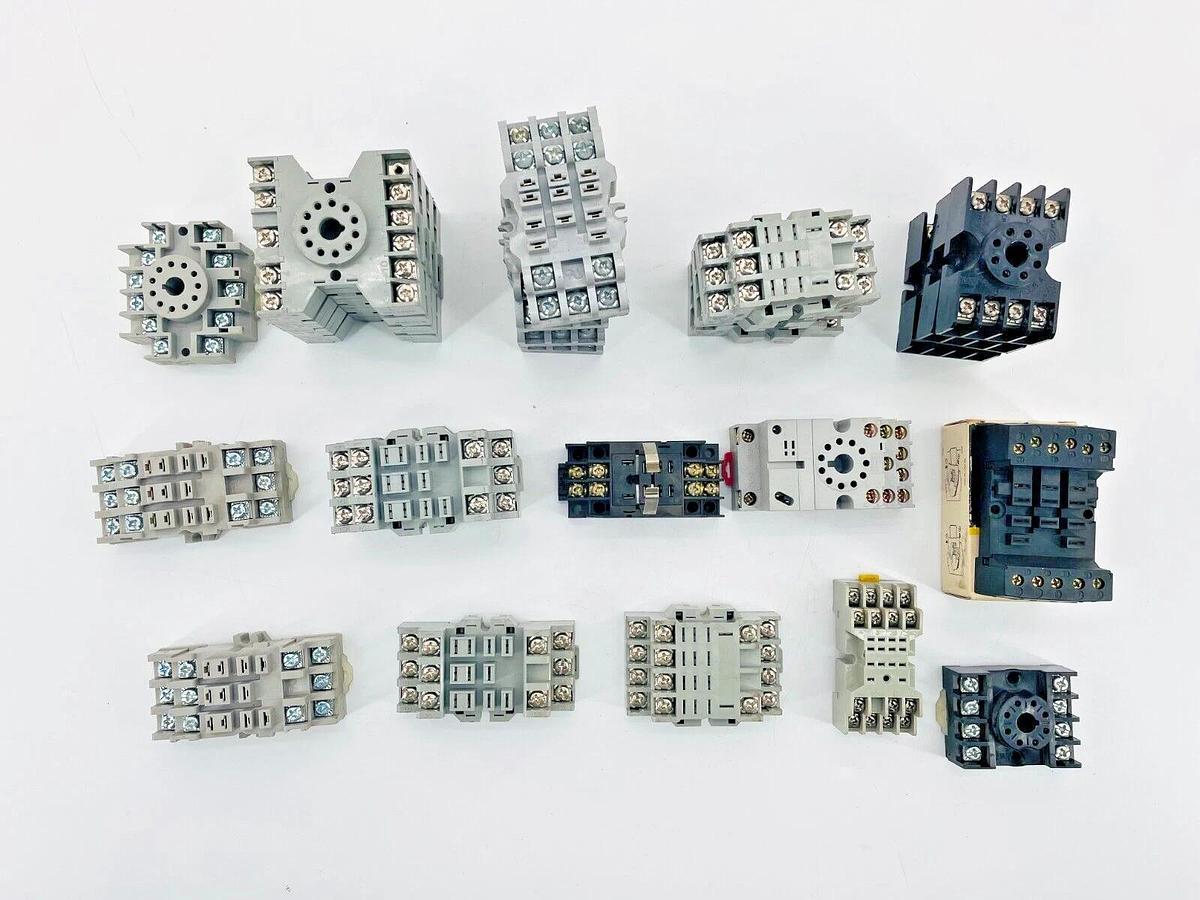 Lot of 27 Socket Relays Allen Bradley Square D IDEC P&B Gould