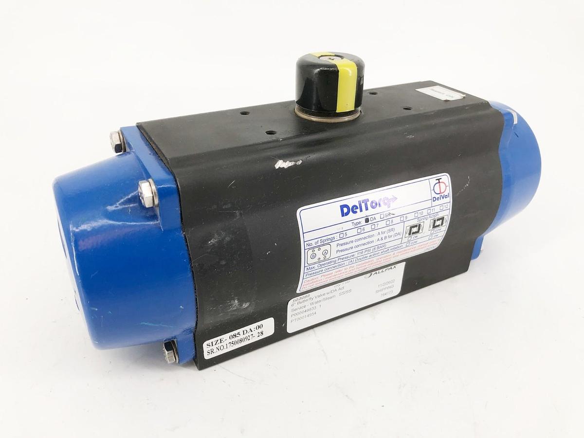 New DelTorq 085-DA-00 Double Acting Actuator 116psi - No Box