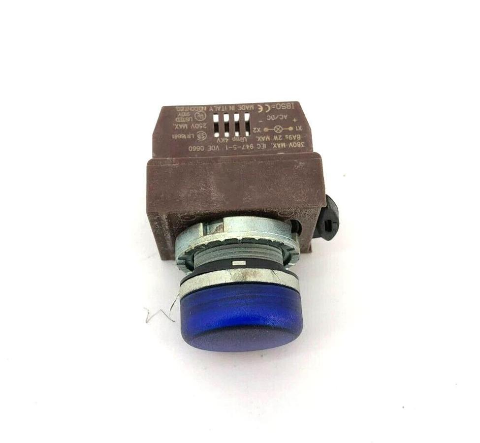 New GE General Electric P9MLLDAJL Pilot Light Blue