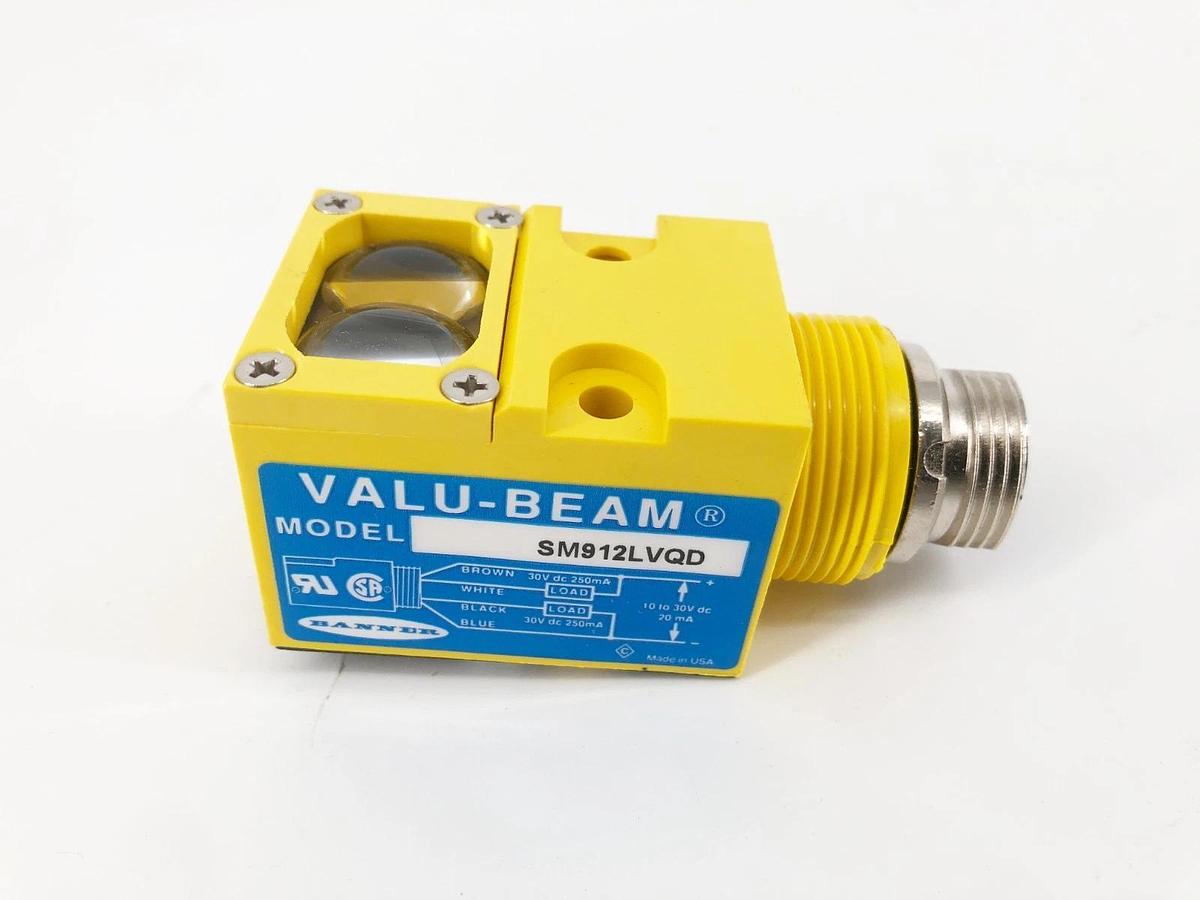 New Banner Engineering SM912LVQD Photoelectric Sensor 10-30VDC 25336