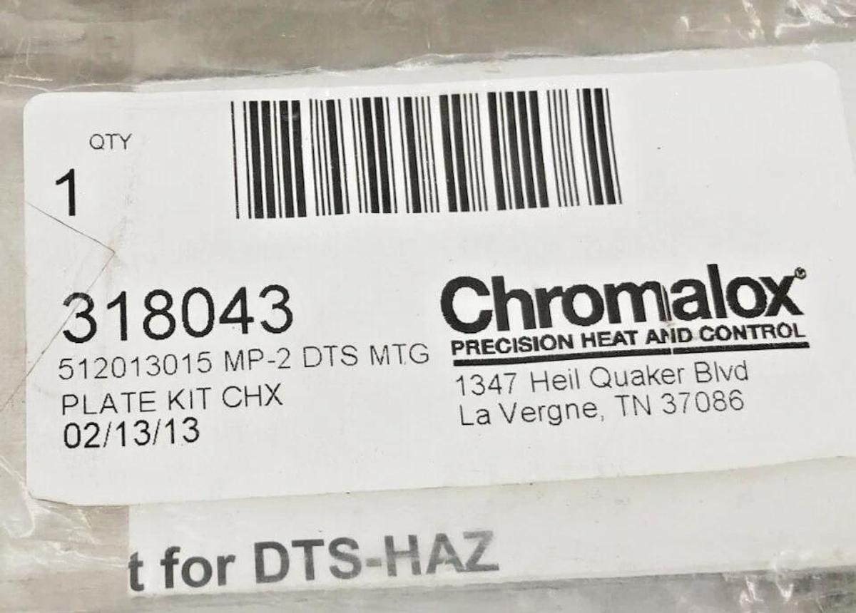 New Chromalox 318043 Plate Kit CHX 512013015 MP-2 DTS MTG