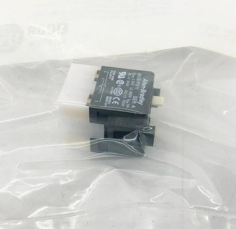 New Allen Bradley 800B-PS22 Ser. A Contact Cartridge With Latch 1NO 1NC 74747