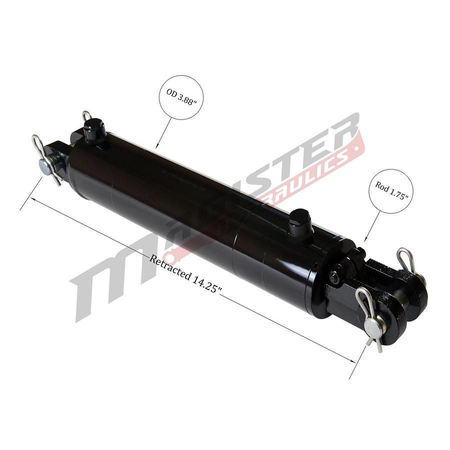 Used Vickers 2.5X10X1.38 Pneumatic Cylinder TZXXEH5N 1KAZZTZT 3000PSI
