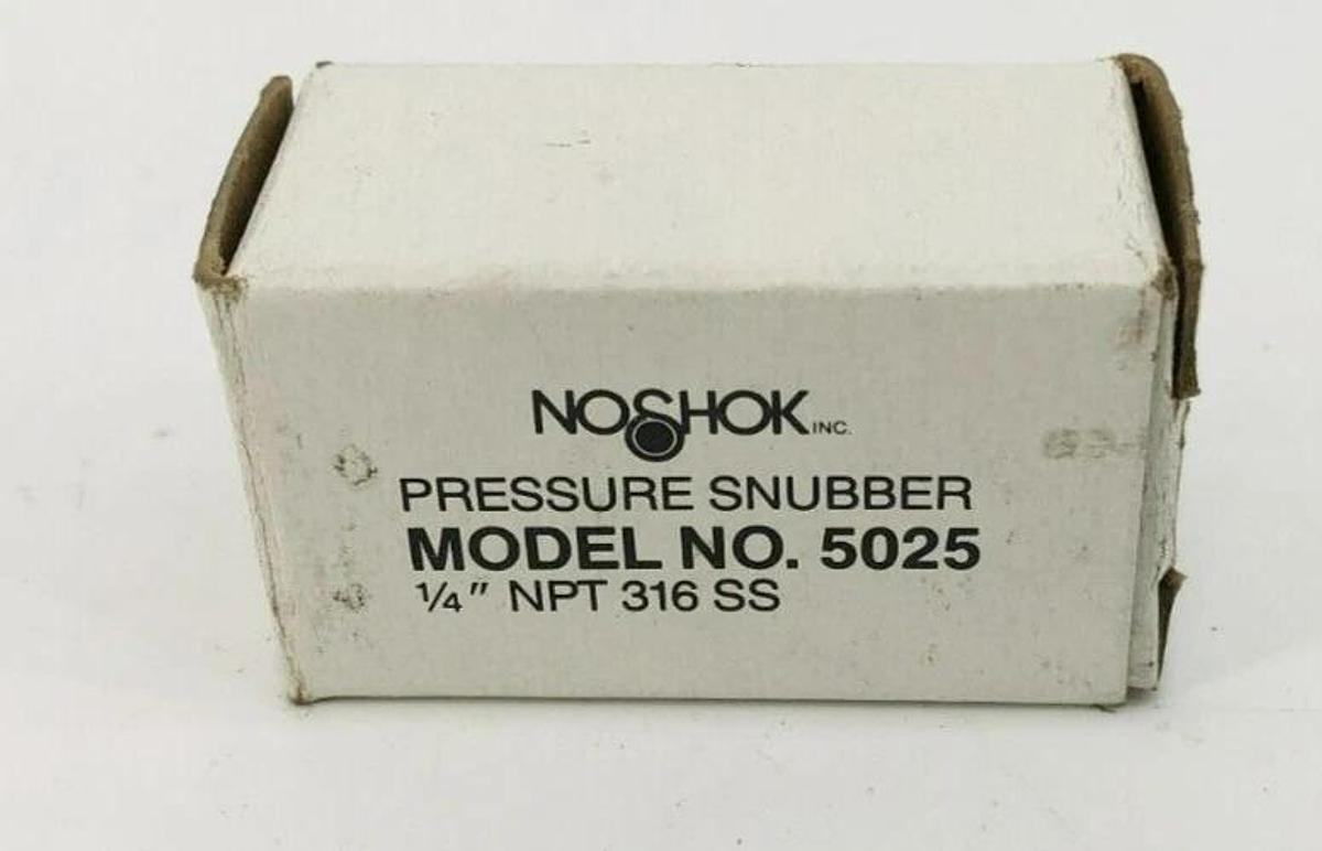 New Noshok 5025 Pressure Snubber 1/4" NPT 316 SS - missing small metal pieces