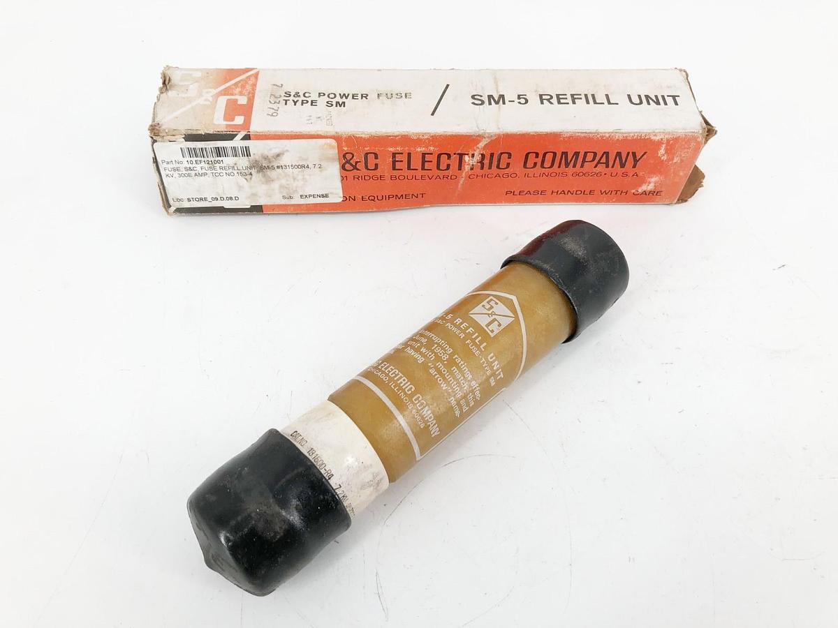 New S & C Electric 131500-R4 SM-5 Refill Unit 7.2KV AMP300E