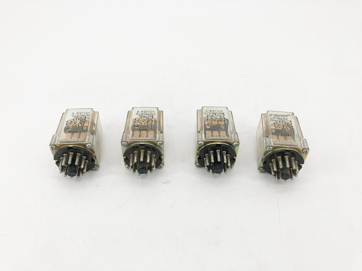 Used Lot of 4 Potter & Brumfield KRP14AN Relays 120V 50-60Hz