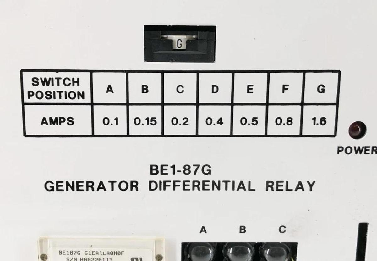 New Basler Electric BE1-87G Variable Percentage Differential Relay - No Box