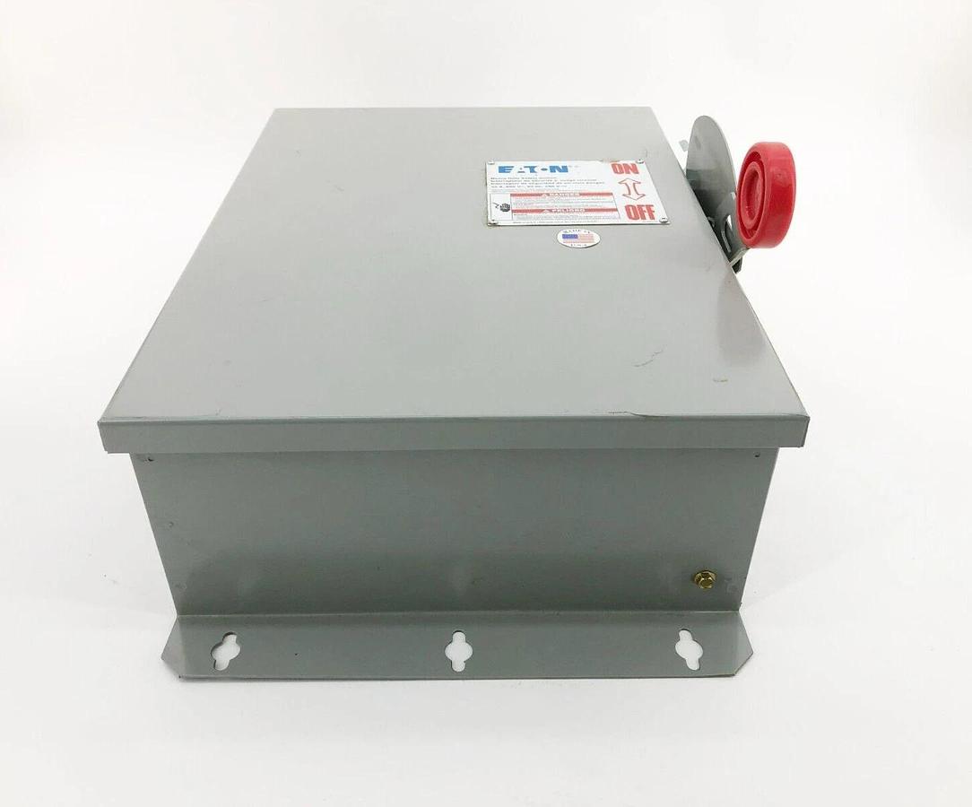 New Eaton DH461UDK Non-Fusible Safety Switch 600VAC 250VDC 30A 4P NEMA 12/3R
