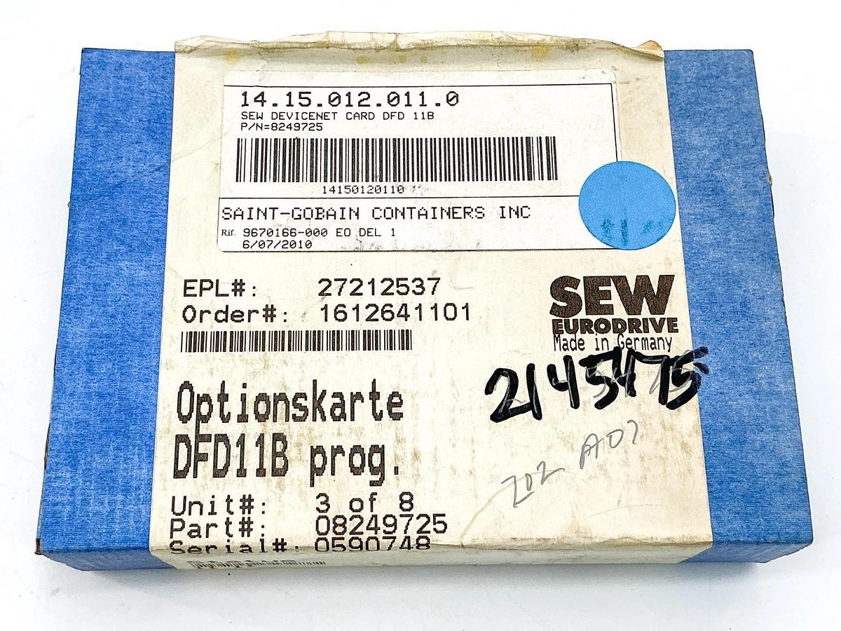New Sew Eurodrive 8249725 Devicent Card DFD11B