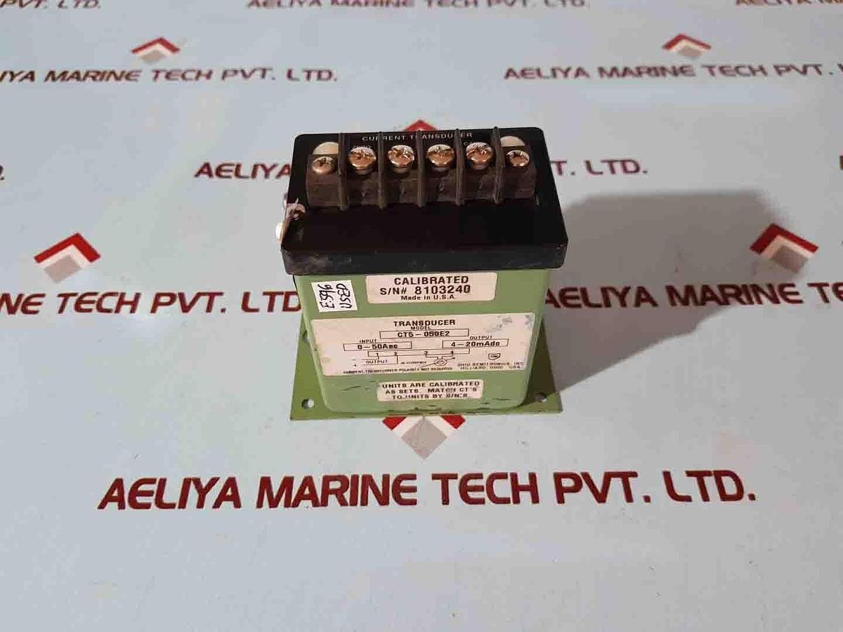 Used Ohio Semitronics CT7-002EY26 Transducer In: ±0-1mAdc Out: ±0-20mAdc