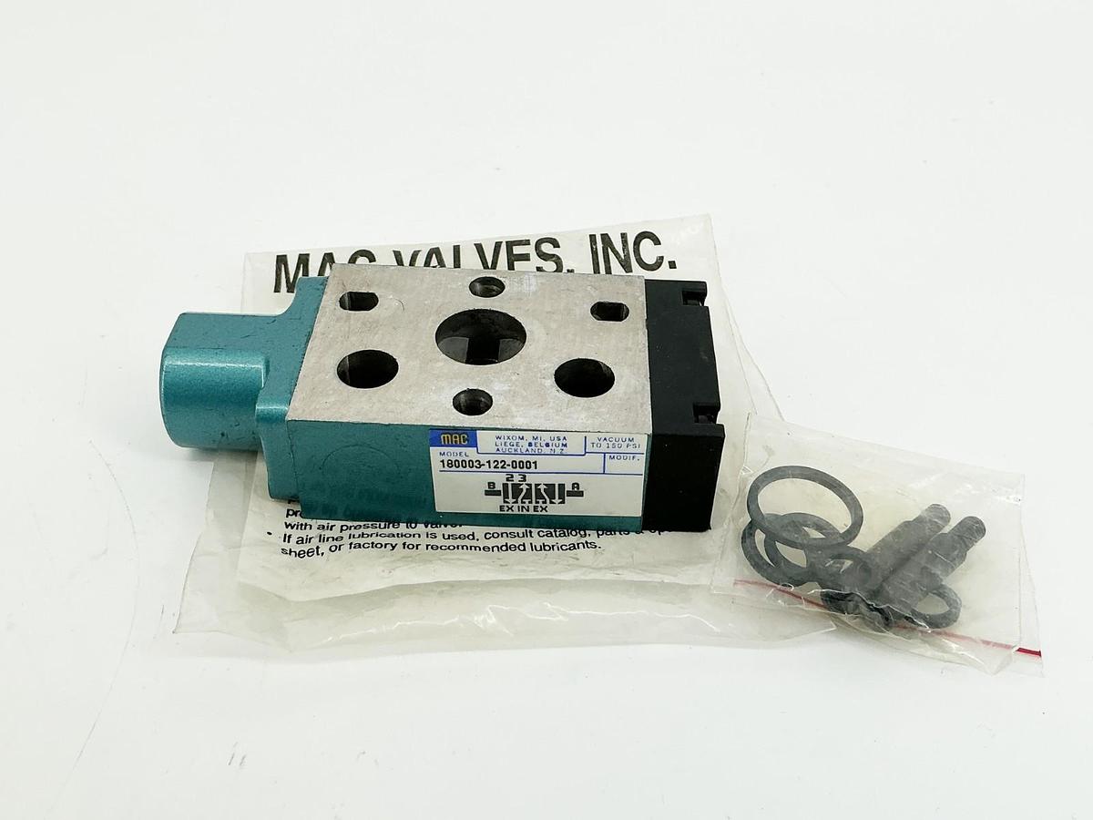 New Mac Valves 180003-122-0001 Solenoid Pilot Valve - No Box