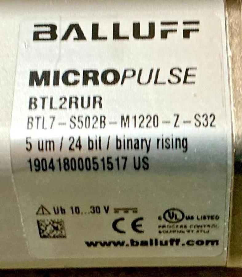 New Balluff BTL7-S502B-M1220-Z-S32 Linear Sensor BTL2RUR 8-Pin 10-30V - No Box