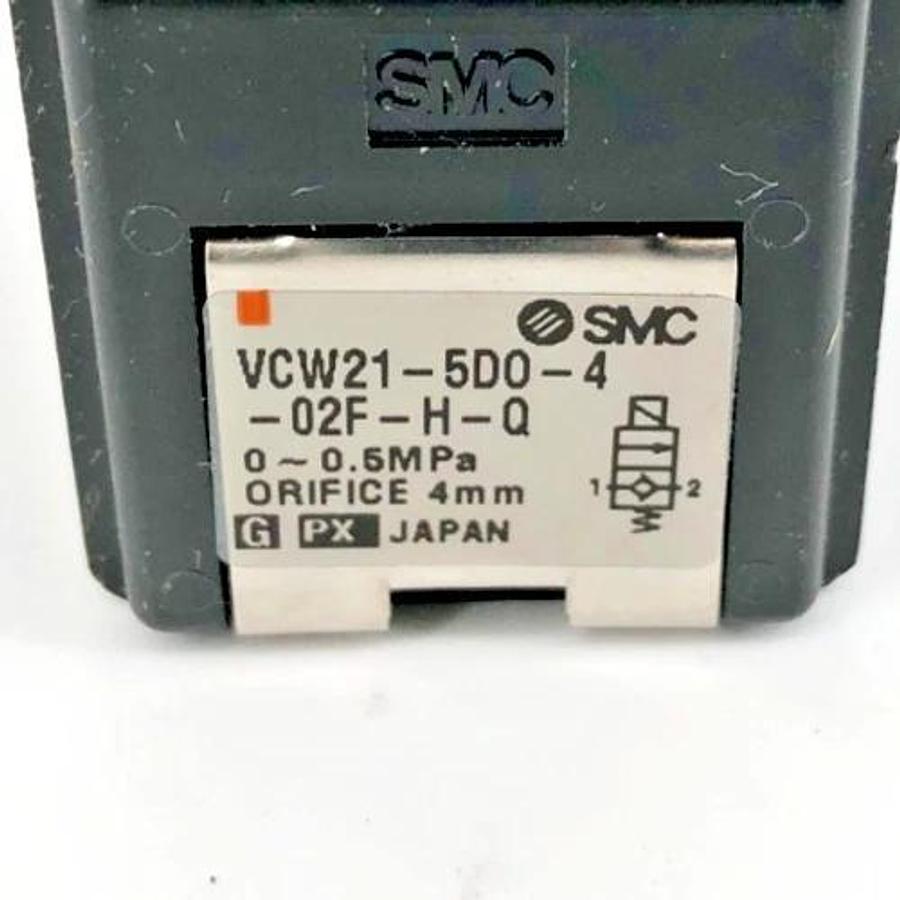 New SMC VCW21-5D0-4-02F-H-Q Compact Valve 0-0.5MPa 4mm Orifice - No Box