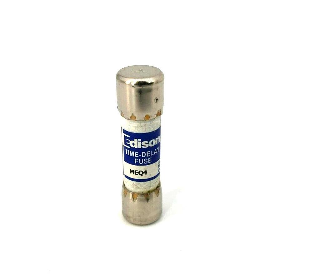 Lot of 6 New Edison MEQ4 Fuses, 4A, 500V