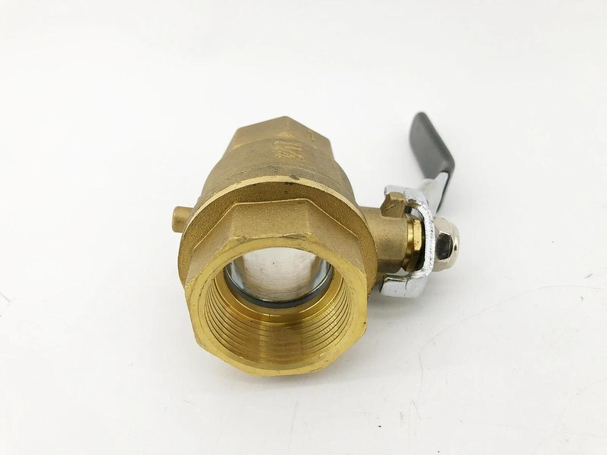 New Grainger 1PYZ3 Brass Ball Valve 1-1/4" F x F 200PSI