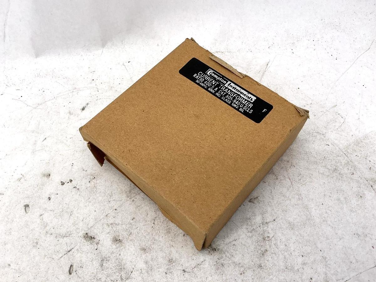 New Crompton Instruments 805-940U-SCLS Current Transformer Ratio 400:5 600V