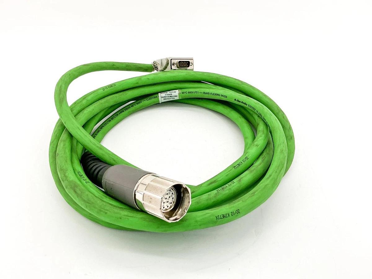 Used Allen Bradley 2090-CFBM7DF-CDAF05 Power Feedback Cable 600V W /2090-UXBB-DM15