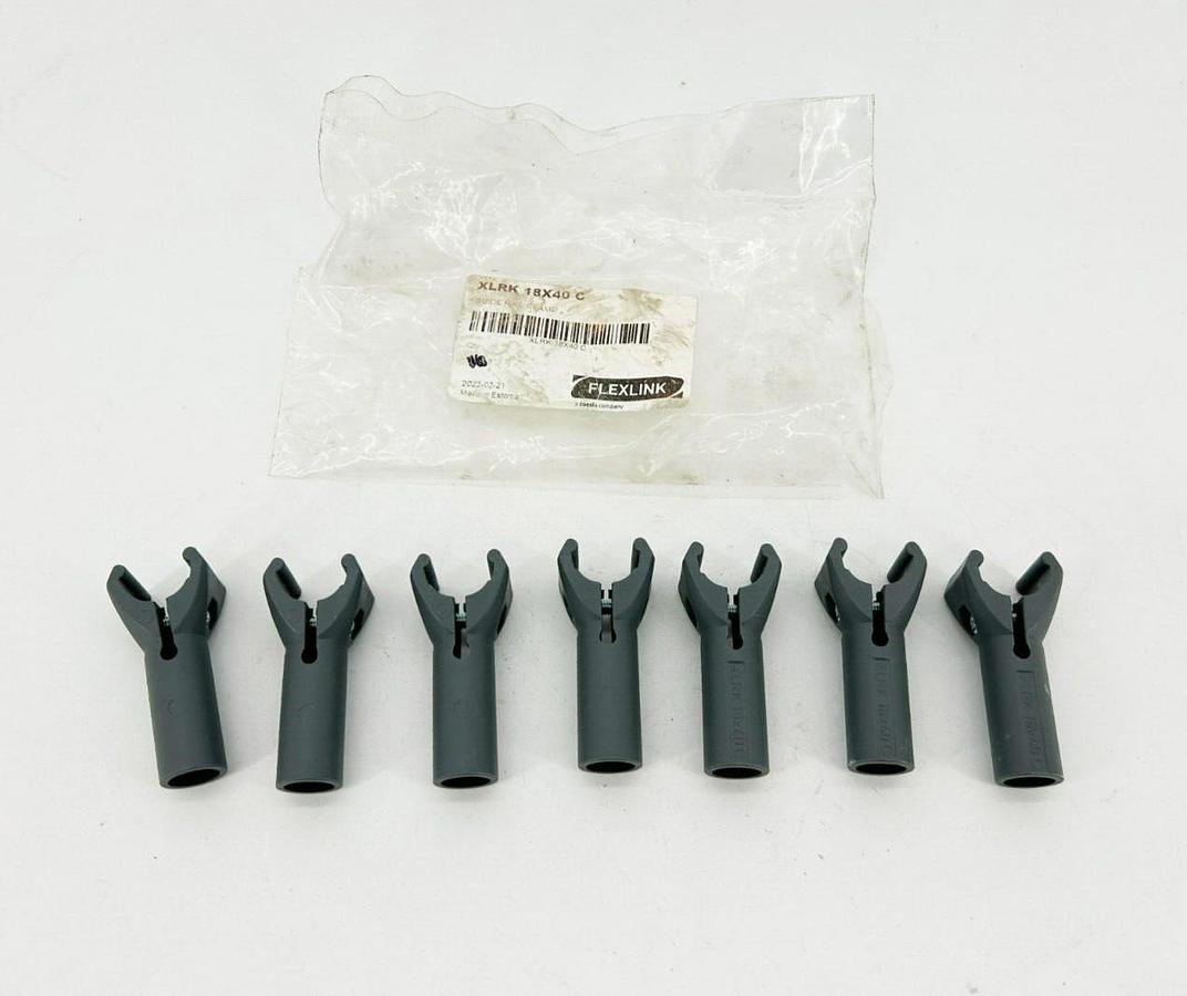 Lot of 7 New FlexLink XLRK 18X40 C Conveyor Guide Rail Clamps