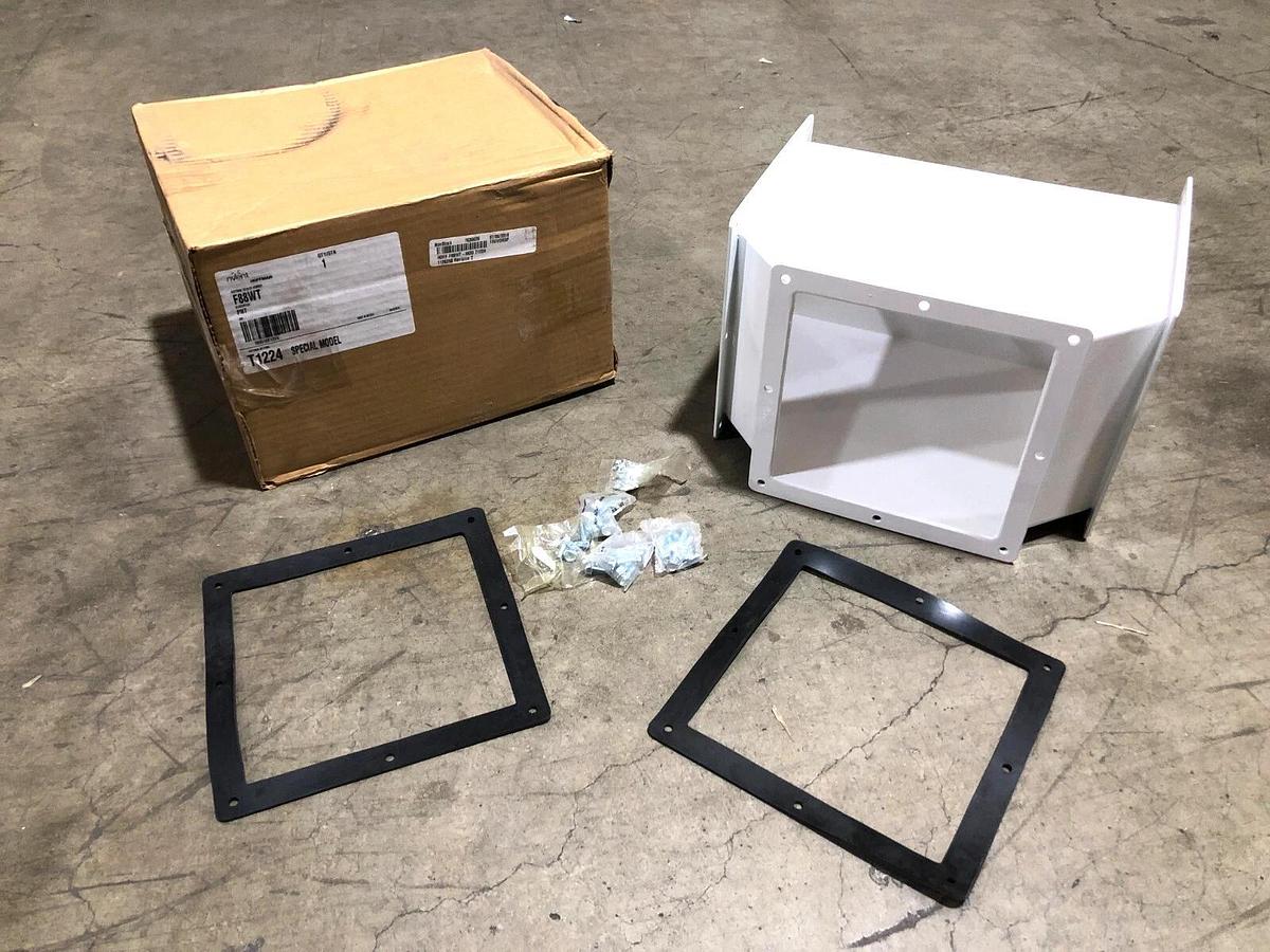 New Hoffman Nvent F88WT Tee-Feed Through 8" x 8" White Painted Steel T1224