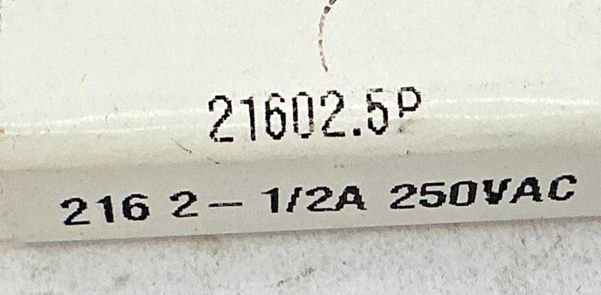 Lot of 10 New Littelfuse 21602.5P Fast-Acting Fuse 021602.5VXP 216 2-1/2A 250V