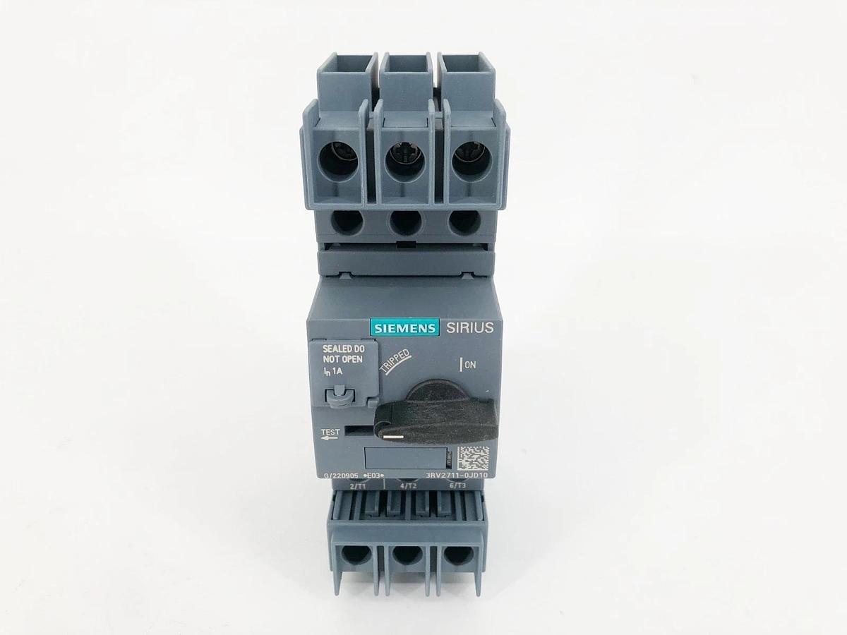 New Siemens 3RV2711-0JD10 Motor Protection Breaker 3 Pole 690V 1A