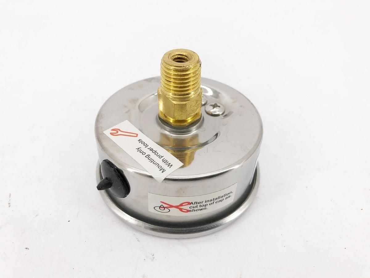 Lot of 2 New Trerice D82LFB2502BA30 Gauge D82LFB 2-1/2" 30psi 1/4" NPT CBM