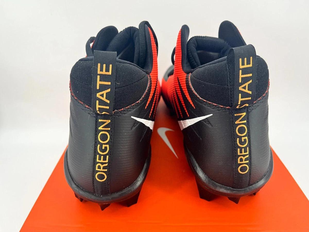 Nike Alpha Menace Pro Mid TD WD Blk/Orange S.16 OSU Beavers Sample Promo Cleats