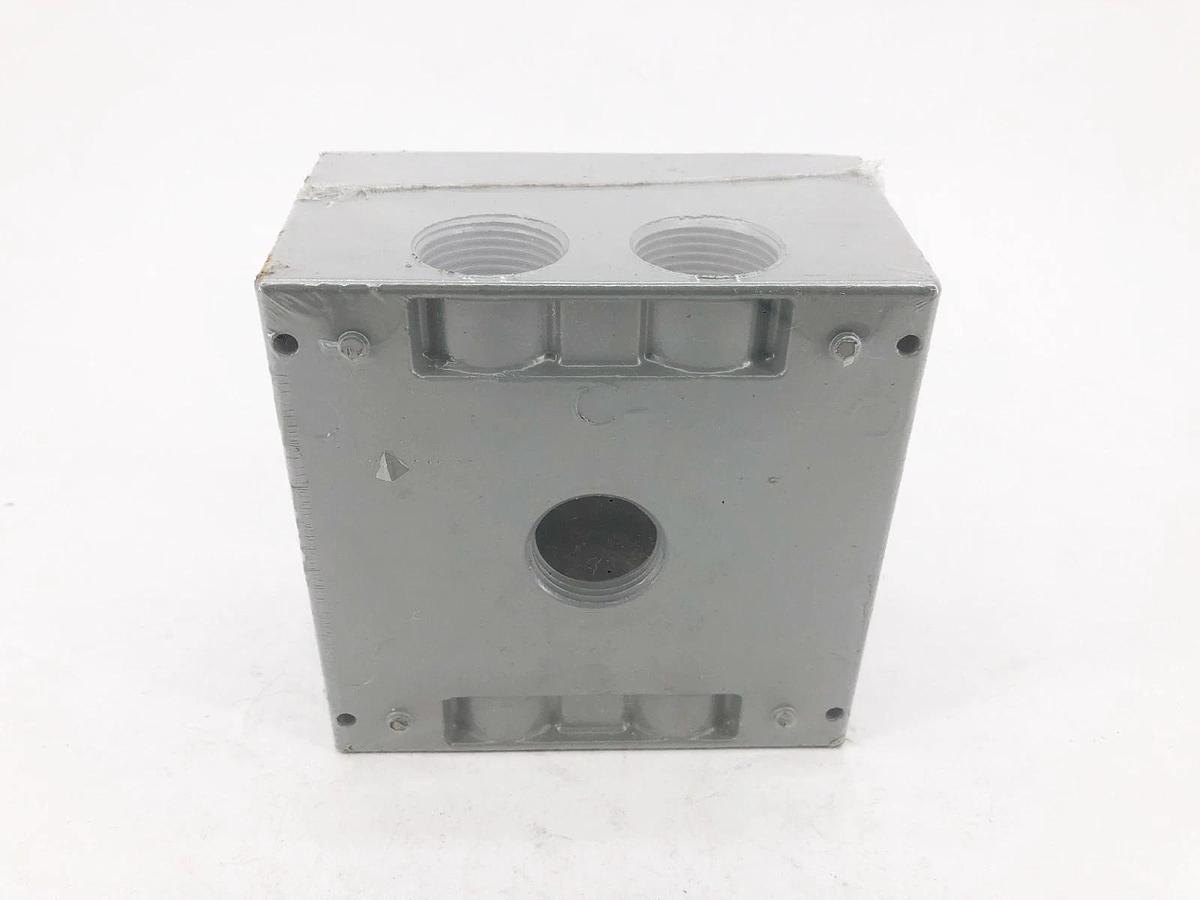 Lot of 2 New Red Dot 2IHD5-2 Weatherproof Outlet Box 3/4" 5-Hole 2-Gang LTD14-22