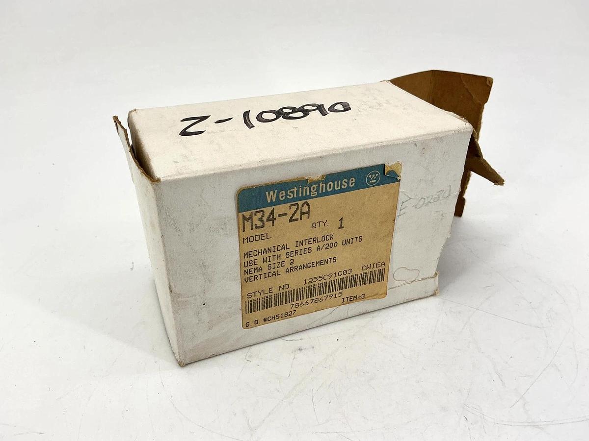 New Westinghouse M34-2A Mechanical Interlock use w/ A/200 Units M342A 1255C91G03