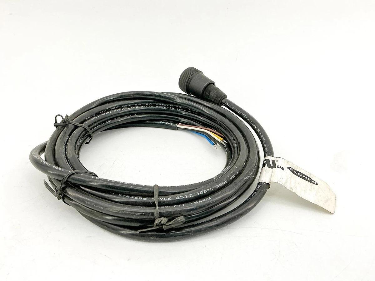 New Banner Engineering MBCC-512 Cordset 5Pin 25496 - No Box