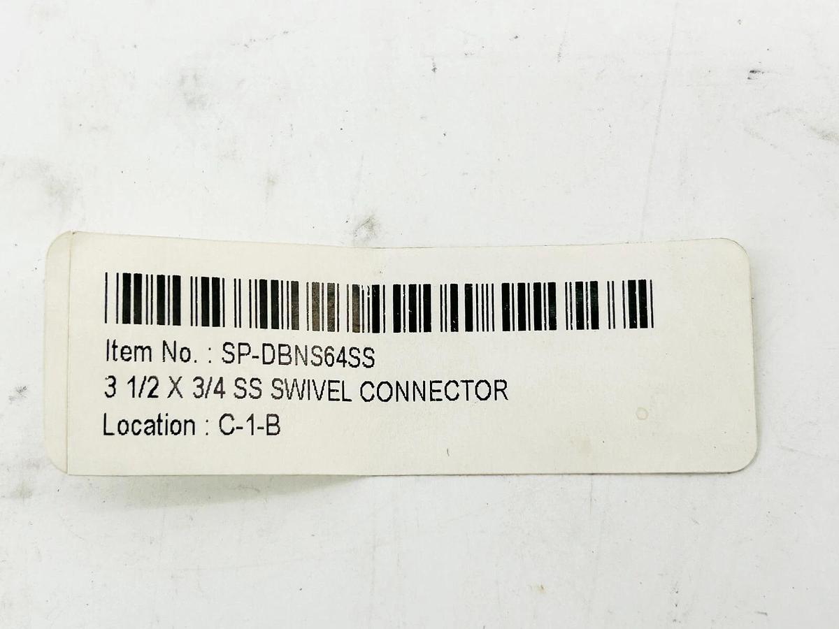 SP-DBNS64SS Sanitary Swivel Connector 3-1/2"X 3/4"