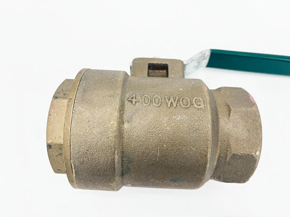 New Watts 2-1/2" Brass Threaded Ball Valve Standard Port 2-Piece 400WOG
