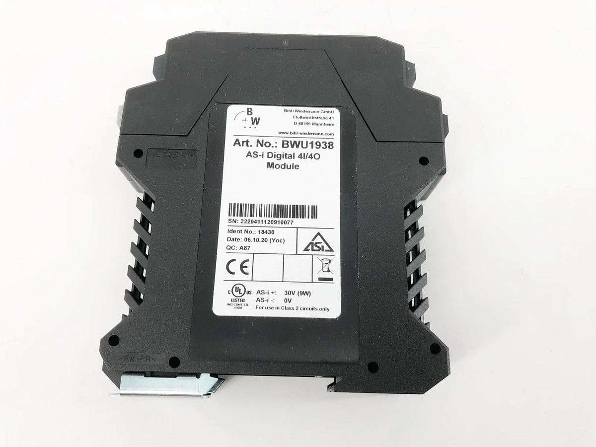New Bihl+Weidemann BWU1938 ASi Digital 4I/4O Module IP20 22.5mm 18430