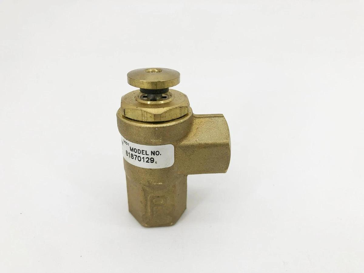 New Parker 81870129 Poppet Valve 3-Way Brass 1/4" NPT