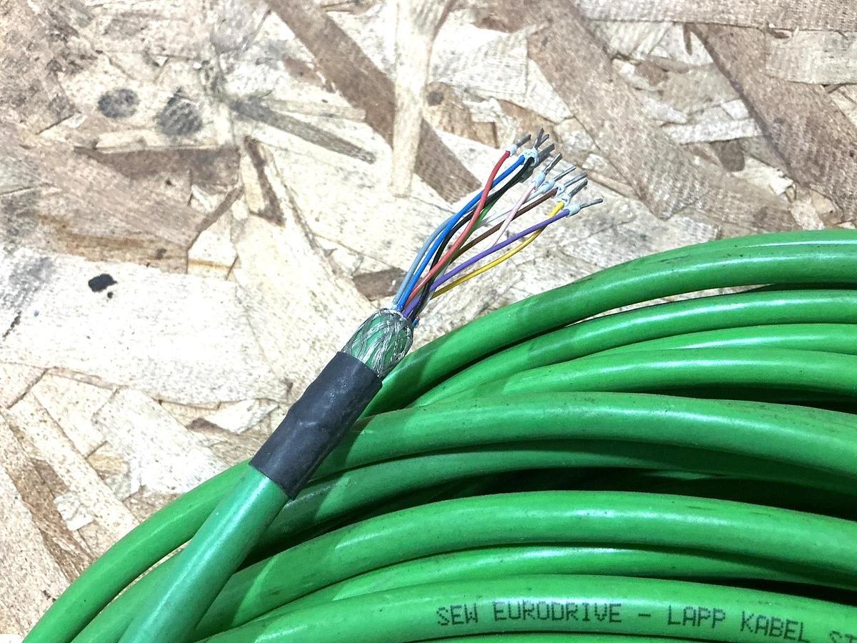 Used SEW Eurodrive 819-869-1 Encoder / Prefabricated Cables 50m 15-Pin Female 8198691