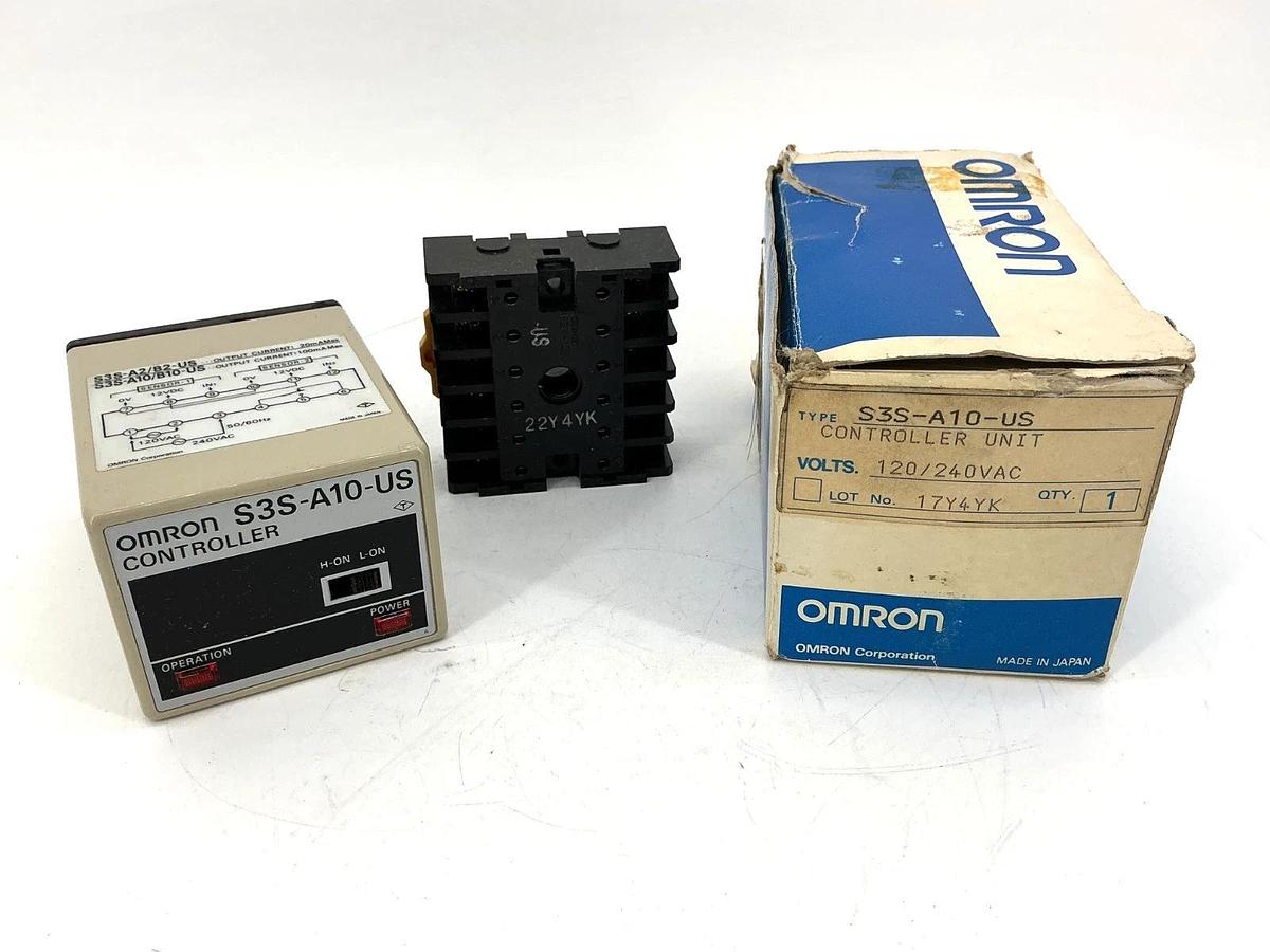 New Omron S3S-A10-US Controller Unit 12-Pin 120/240VAC Relay Contact 5A 250V