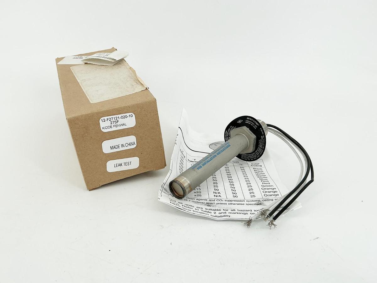 New Kidde Fenwal 12-F27121-020-10 Detect-A-Fire Sensor 275F SS Head