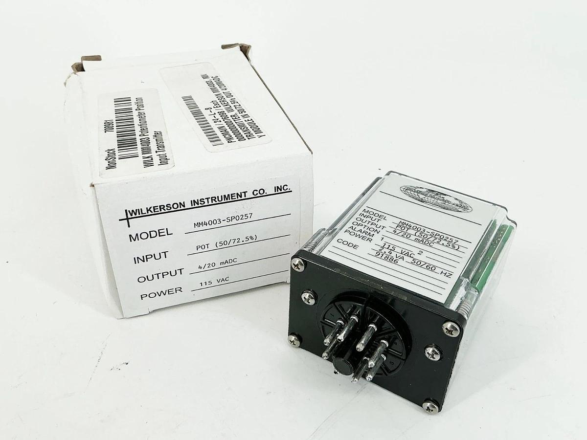 New Wilkerson MM4003-SP0257 Potentiometer 115V 4/20mA 50/60Hz POT 50/72.5%