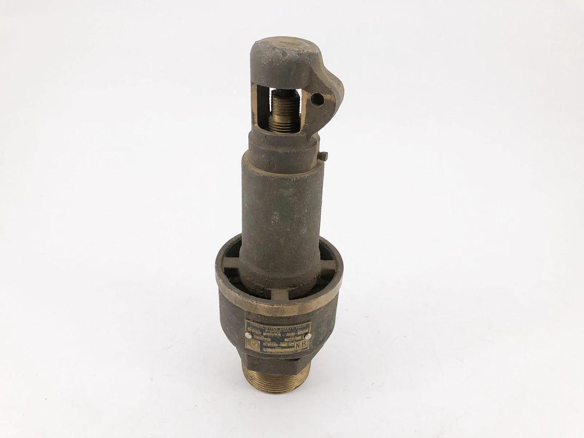 New Consolidated Type 1545 Safety Valve 1-1/2" Set Pressure 30lb Bronze - No Box