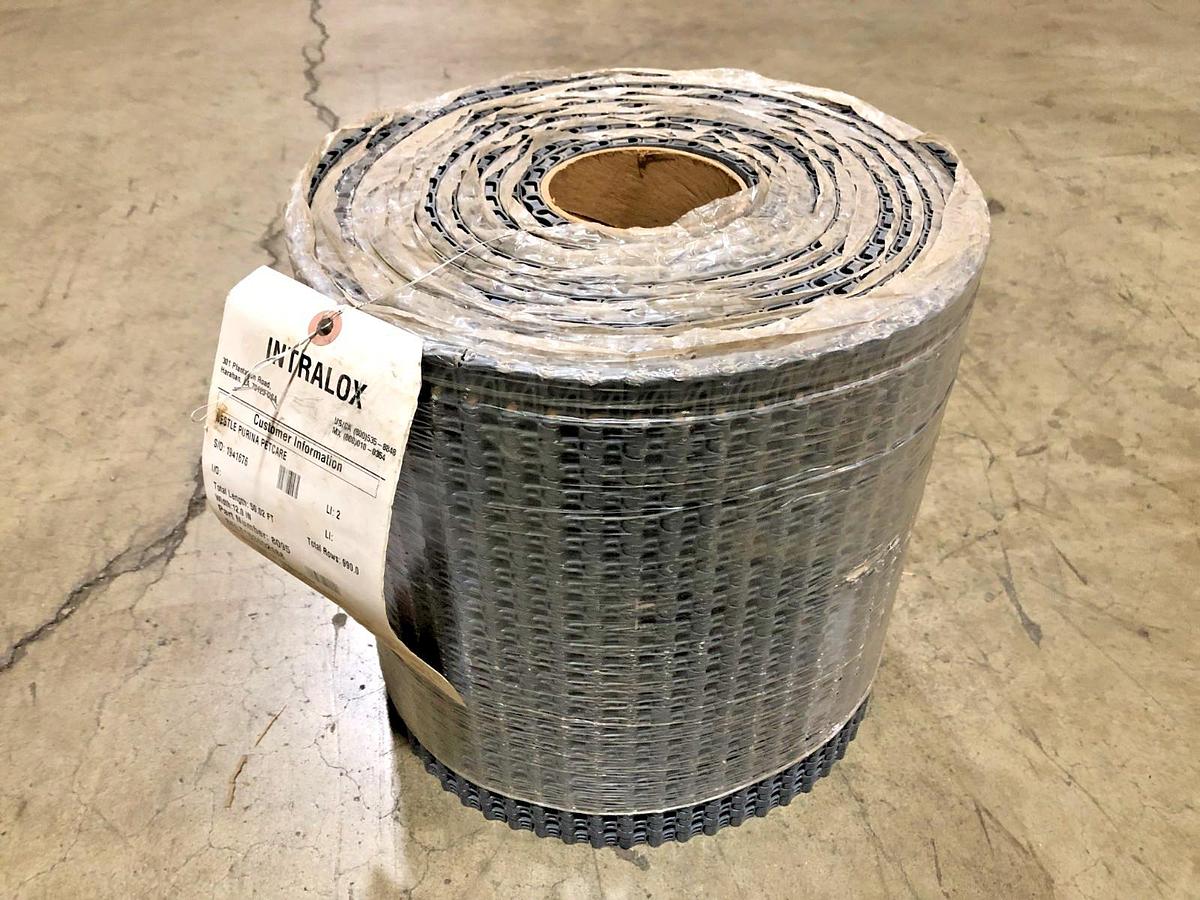 New Intralox 8095 Series 1000 Flat Top Acetal Gray 24.15FT x 12" W - No Box