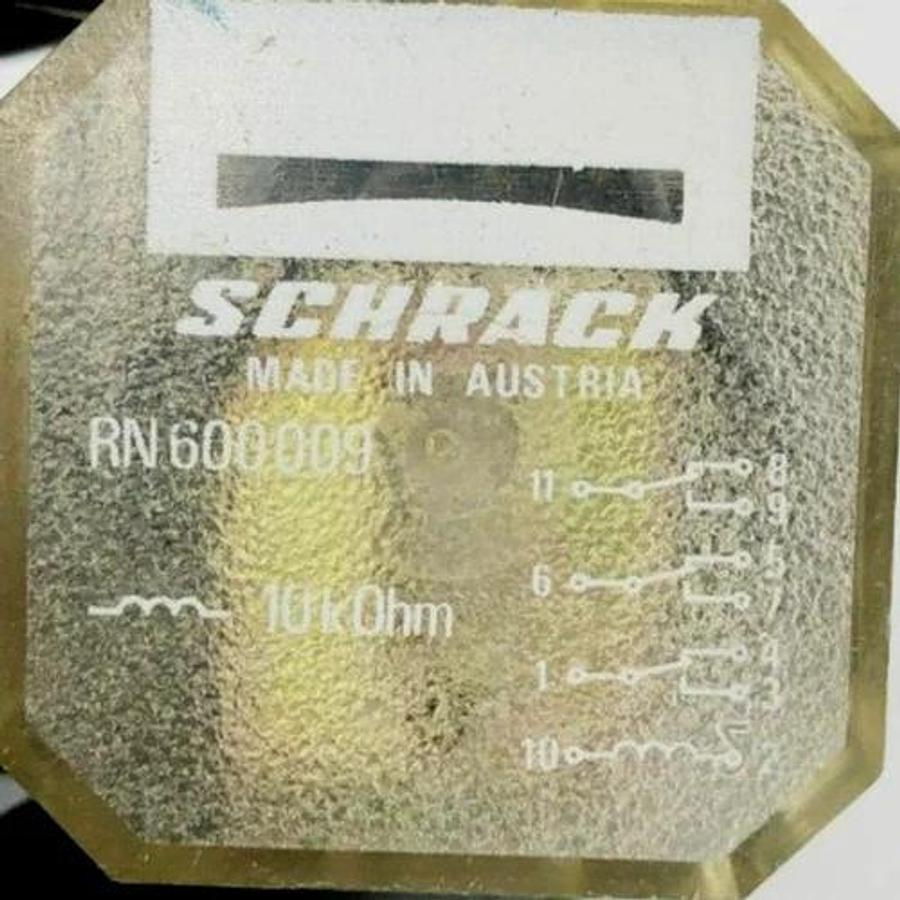 Used Schrack RN 600 009 Relay 11-Pin 10k Ohms